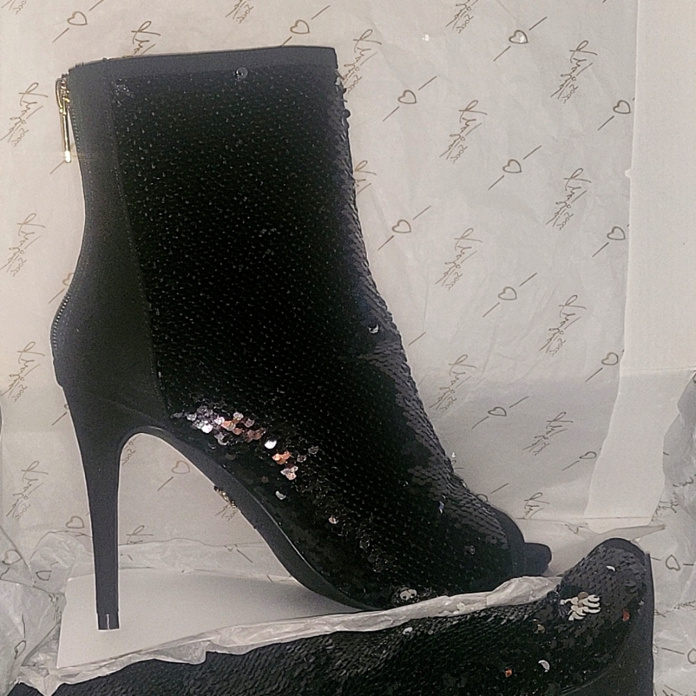 Sequin Boots